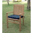 thumbnail image 4 of Vargottam Printed Indoor/Outdoor Chair Pads Non Slip Dining Chair CushionSquareShapedDining Chair Pad With String Ties Machine Washable & Home Decor Cushion- Set Of 2-Navy Blue, 4 of 8