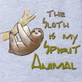 thumbnail image 2 of CafePress - The Sloth Is My Spirit Anim - Cute Infant Baby Football Bodysuit, 2 of 3