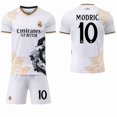 thumbnail image 1 of 25267 Vinicius 5 Bellingham 9 Mbappe Real Madrid White Snake Special Commemorative Edition Football Jersey Set 25 Real Madrid White Snake No. 10 Sockless Set16, 1 of 2