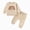 H154-Beige, variant on TOWED22 Baby Toddler Girls Cute 2pcs Fall Winter Clothes Long Sleeve Round Neck Tee and Cozy Joggers Outfits Clothing Set(Purple,2-3 Y)