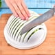 thumbnail image 1 of 1pc Salad Cutter Chopping Bowl, Fruit Vegetable Slicer, Quick Slicer Block Tool, Vegetable Planer Slicer, Kitchen Gadgets, 1 of 5