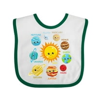 Inktastic Cute Planets, Solar System, Space, Cosmos, Galaxy Boys or Girls Baby Bib