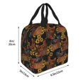 thumbnail image 2 of Yiaed Chicken Rooster Print Insulated Lunch Bag Reusable Cute Tote Lunch Box, Leakproof Cooler Lunch Bags for Work Office Travel School Picnic, 2 of 5
