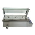 thumbnail image 3 of TECHTONGDA 3 Pot Bain-Marie Buffet Food Warmer Material Stainless Steel 1500W 6inch Deep, 3 of 4