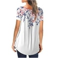 thumbnail image 4 of Pntutb Womens Plus Size Summer Printing Short Sleeves O-Neck Loose T-Shirt Blouse Tops, 4 of 6