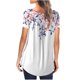 thumbnail image 5 of Pntutb Mujeres Verano Impresión Mangas Cortas O-Cuello Camiseta Suelta Blusa tops Pntutb Pntutb-4012, 5 of 9