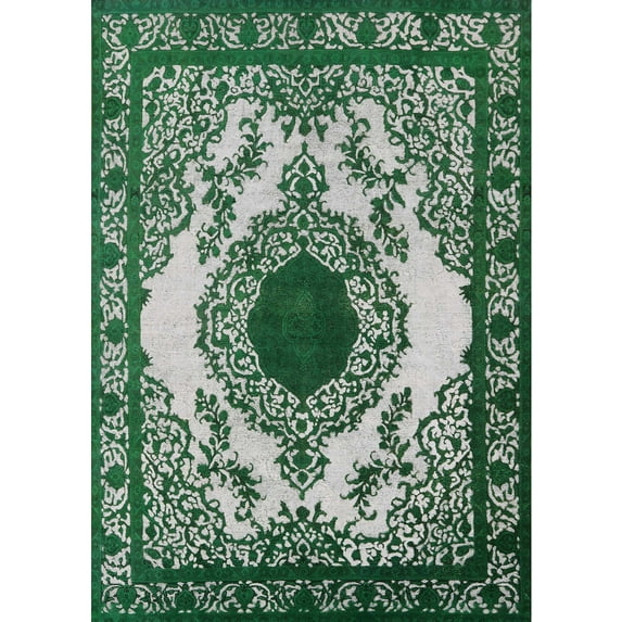 Ahgly Company Machine Washable Indoor Rectangle Industrial Modern Dark Goldray Area Rugs, 6' x 9'