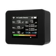 thumbnail image 1 of yeacher Smart WiFi Air Quality Monitor with 13-in-1 Detection for CO₂, TVOC, HCHO, PM2.5, PM1.0, PM10, Humidity & Temperature, 2.8" TFT Color Screen, Remote Data Monitoring, Timer, Alarm, Stopwatch,, 1 of 6