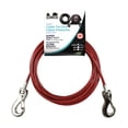 thumbnail image 1 of Zinco - 15' Extra-strong cable tie-out for medium dogs, Red, 1 of 1