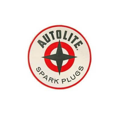 Vintage Autolite sticker decal 9" diameter 