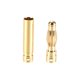thumbnail image 2 of Uxcell conectores de cable de enchufe de altavoz banana macho y hembra de 4 mm, tono dorado, 10 pares, 2 of 5