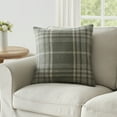 thumbnail image 2 of My Texas House 20" x 20" Aurelia Dried Sage Plaid Cotton Decorative Pillow Cover, 2 of 7