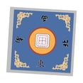 thumbnail image 4 of Cubierta de mesa con reducción de ruido, tapete Mahjongg, cubierta profesional para mesa de juego Mahjong, mantel Mahjong para juegos de escritorio, Azul B, 4 of 8