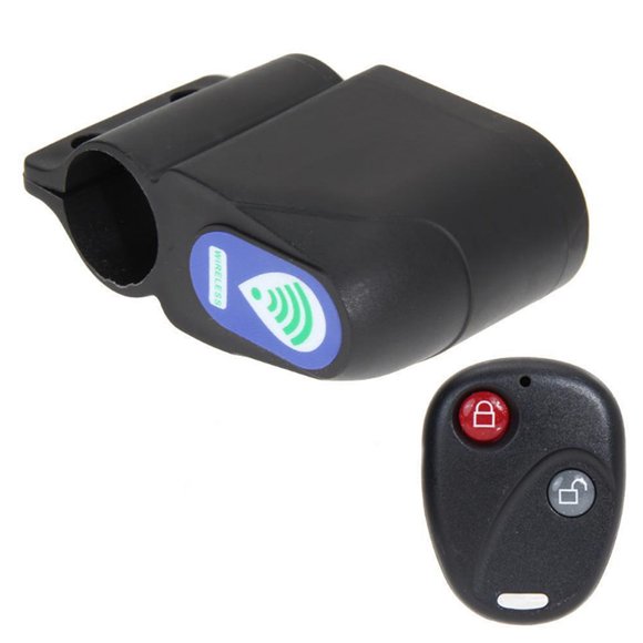 MasteelfCA Bike Security Alarm 110dB Audible Sound Lock (Black)