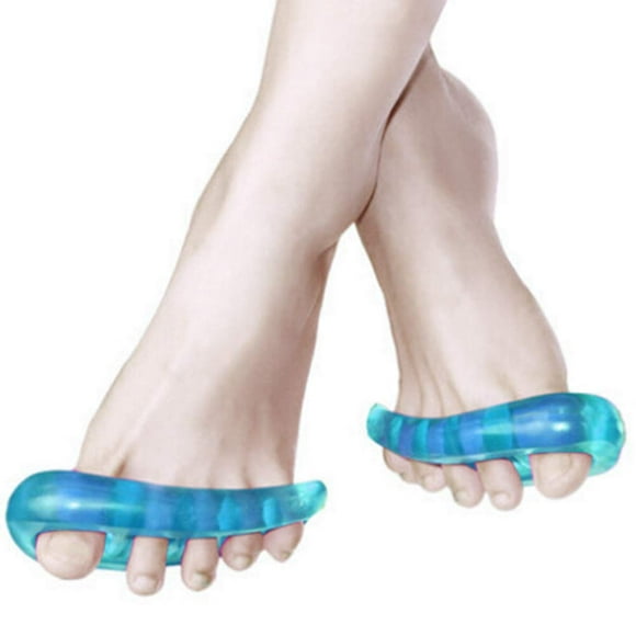 Zhuge Enderezador de dedos, protector de dedos, separador, enderezador, corrector de hallux valgus, herramientas para el cuidado de los pies, azul S