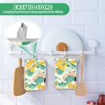 thumbnail image 4 of Yayeee Pot Holders Kitchen Heat Resistant with Pocket 7"x9.8" Cotton Oven Cooking Hot Pads, Floral Wave, 4 of 7