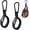 2-Black, variant on 2 count Baseball Glove Clip for Bags, Paracord Gear Holder with Hook Clip, Portable Equipment Drying Rack for Baseball Softball Gloves, Travel Accessory for Athletes
