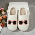 thumbnail image 2 of Gaexia House Slippers for Woman,Fuzzy Slippers Indoor Outdoor Comfortable Soft Sole Home Shoes With Floral Design for Ladies and Couples,Funny Slippers, 2 of 7