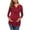 Red, variant on SEMPAI Long Sleeve Maternity Nursing Top for Women Casual V Neck Button Up Blouse Soft Cotton Drawstring Pregnancy Shirts