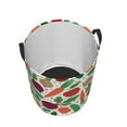 thumbnail image 3 of Daiia Vegetables Round Laundry Basket with Handles Thickened Waterproof Circular hamper,Dirty Clothes Storage Basket for Bedroom,Bathroom,College Dorm-Medium, 3 of 8