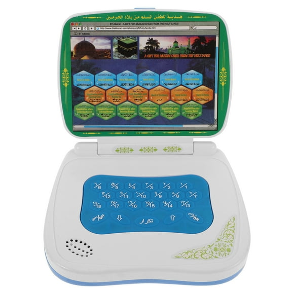 Milisten Foldable Touch Arabic Learning Machine For Kids Early Education Toy With Arabic Language Kid Laptop Toy Laptop Toy Computer