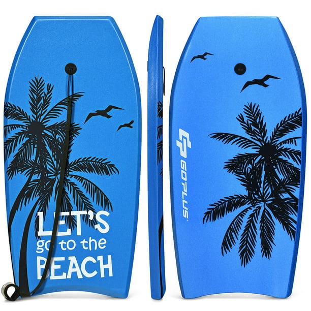 Goplus 41'' Super Lightweight Bodyboard Surfing W/Leash EPS Core