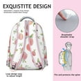 thumbnail image 5 of Vibrant juicy peach design compact travel backpack lightweight school bag for daily use cute small backpack for school with modern fruit pattern, 5 of 6