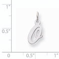 thumbnail image 2 of Beautiful 14k White Gold Small Script Initial O Charm, 2 of 2