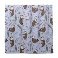 thumbnail image 2 of Yayeee Shower Curtain with Hooks 72"x72" Waterproof Fabric Bathroom Hanging Decor, Purple Otters Pattern, 2 of 5