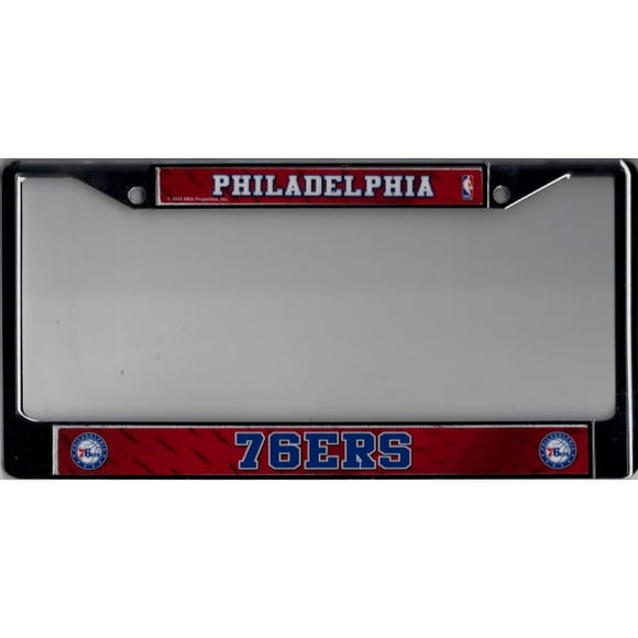 Philadelphia 76ers Chrome License Plate Frame