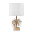 thumbnail image 1 of Bouclair Natural Dried Flowers Table Lamp, 1 of 10