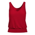 thumbnail image 2 of Dellytop Women V-Neck Sleeveless Tunic Knit Tank Top, 2 of 3