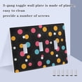 thumbnail image 4 of Haosy Light Switch Cover Plate 2 Gang Electrical Outlet Covers Colorful Polka Dots Decorate Wall Plate 4.56”x4.48”, 4 of 8