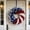 106#Multicolor, variant on 12 Inch American Independence Day Patriotic Wreath, Red White Blue Farmhouse Style Plastic Wreath, Weather Resistant Easy Hang Decor for Front Door Outdoor Holiday