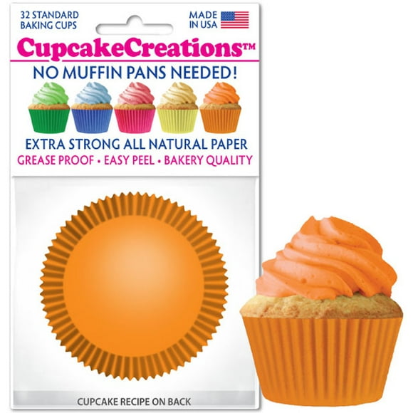 Doublure Orange Cupcake - Paquet 32