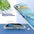 thumbnail image 3 of ULAK iPhone SE 3 5G 2022 Case, iPhone SE 2 2020 Case, iPhone 8 7 Case, Cute Slim Bumper Phone Case for iPhone SE 3rd 2nd Generation/8/7 for Girls Women, Blue Marble, 3 of 7
