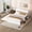 White+Oak, variant on Sturdy Structure - Drawers for Organization - Bedroom Decor - Stylish and Functional Bed