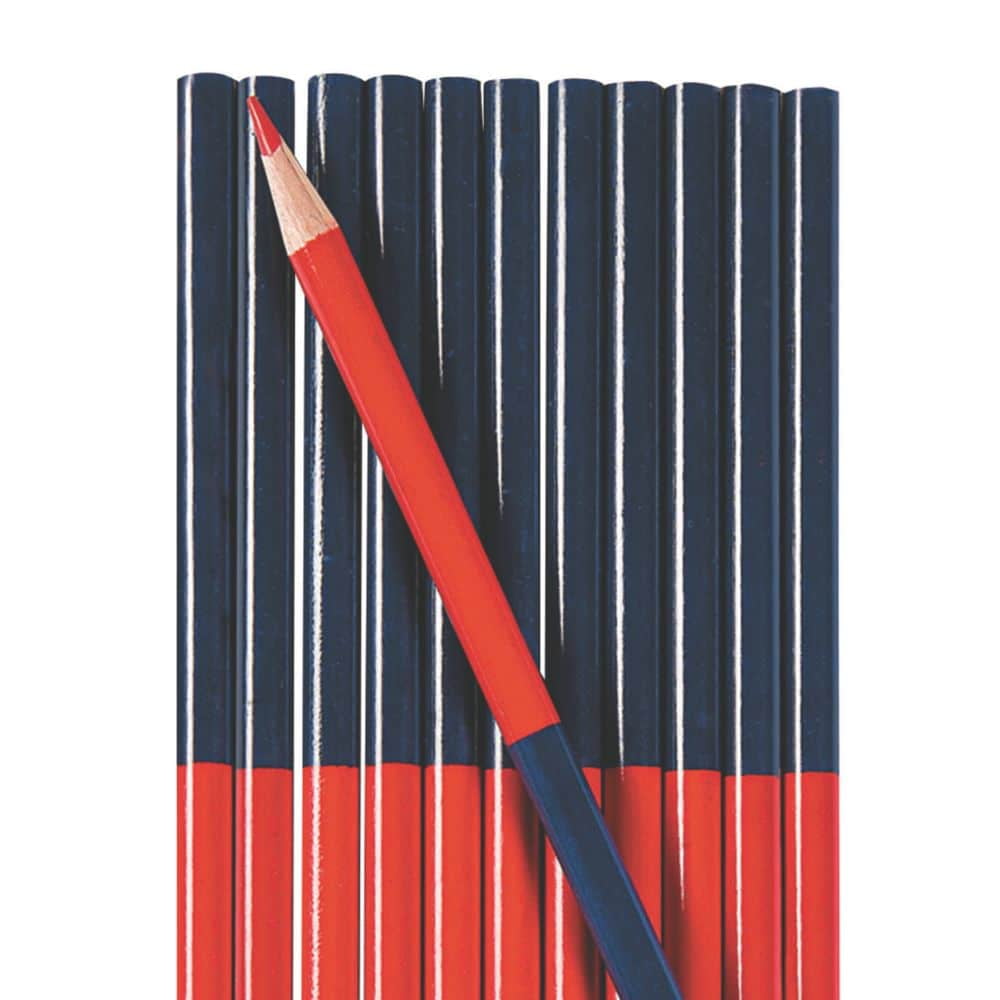 Red & Blue Editing Pencils Stationery 24 Pieces