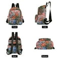 thumbnail image 4 of FORMRS Mini Backpack Purse for Women Quilted Travel Daypack Casual Shoulder Bag, Orange Vibrant Flowers, 4 of 7