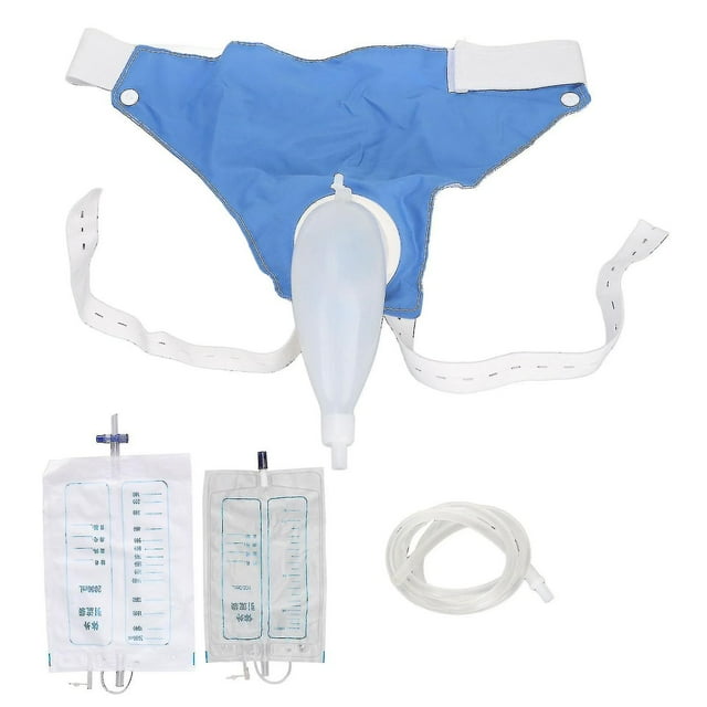 Bolsa de orina portátil con conducto de catéter de orina 1000 ml 2000 ml para hombres Ancianos Incontinencia urinaria Pacientes postrados en cama