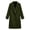 Army Green, variant on Kilaqueen Women's Knee-Length Notch Collar Coat with Single-Breasted Button Front, Long Sleeve Layering Outerwear for Fall and Winter