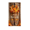 thumbnail image 2 of 72 x 35 Inch Happy Thanksgiving Banner Door Cover, Fall Harvest Themed Porch Sign, Large Front Door Wall Backdrop for Indoor Outdoor Party Decorations and Photo Booth Props, #05, 2 of 6