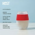 thumbnail image 3 of Host Cooling Cup, Insulated Wine Glasses, 8.5 oz, Set of 1, Red Glitter, 3 of 11