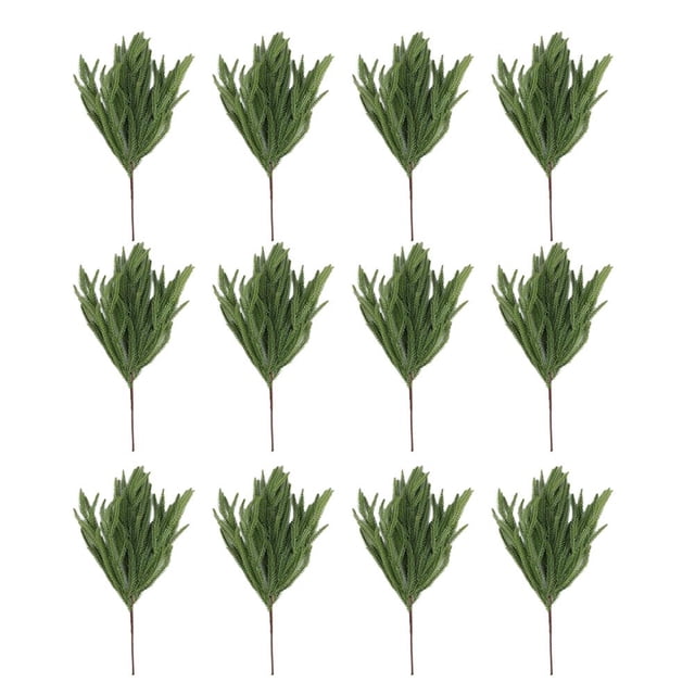 Ramas de pino navideñas EZLIFE 12 piezas naturales suaves y flexibles