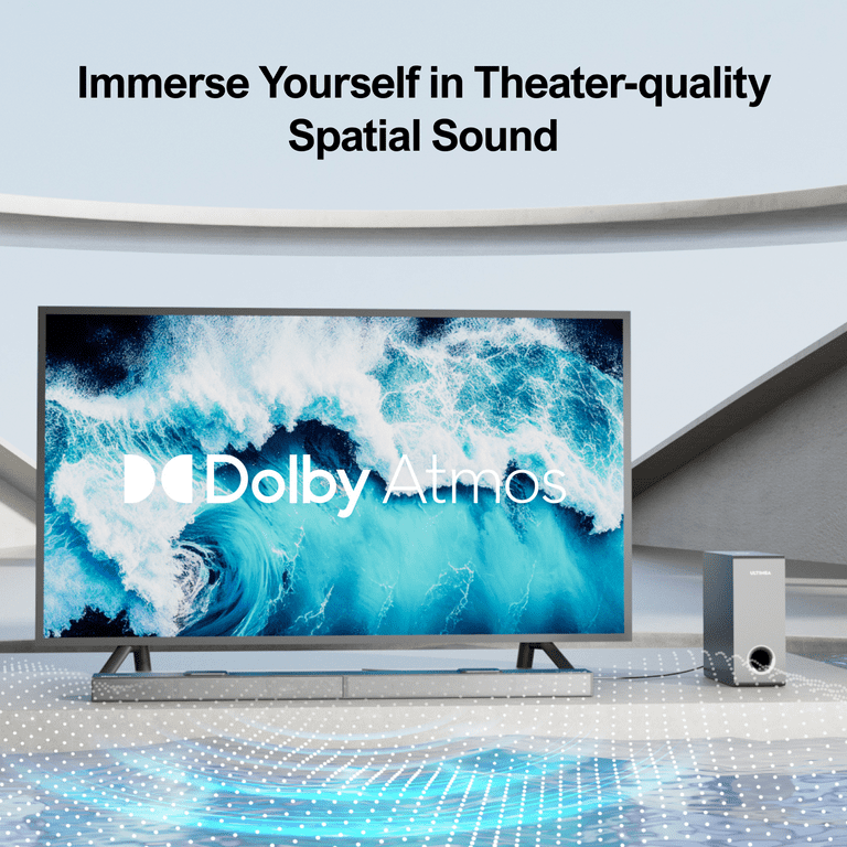 ULTIMEA 3.1.2ch Dolby Atmos Barra de Sonido para TV, 2 Impulsores  Ascendentes, Potencia Máxima 390W » Chollometro