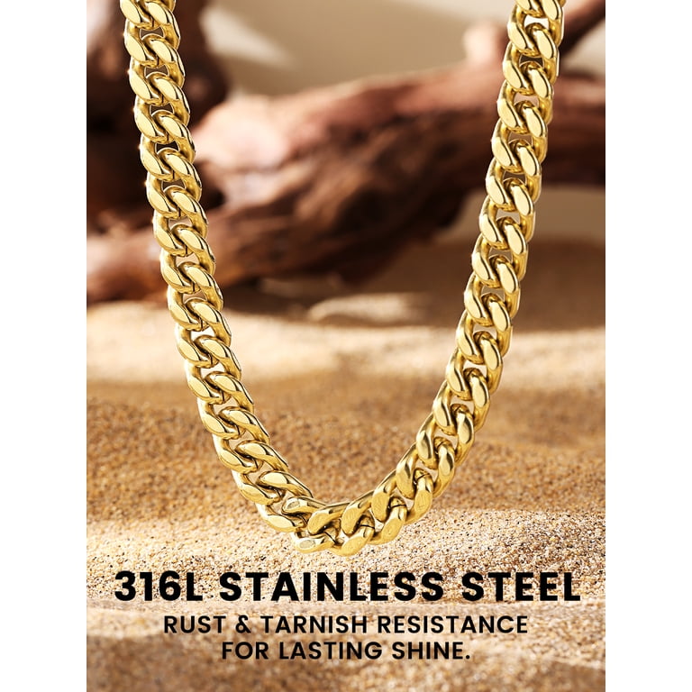 9mm Solid 14K Yellow Gold Cuban Link Chain Necklace 20- 30 Real 14kt Male Real - Finland 9mm Solid 14K Yellow Gold Cuban Link Chain Necklace 20- 30 Real 14kt Male Real - Finland