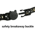 thumbnail image 3 of TEAMD 3 Pack Cat Collar Breakaway Kitten Collar with Bell Moon Star and Fish Bone Pattern Cat Collars Glow in Dark Adjustable from 7.5-11.4In, 3 of 6