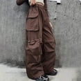 thumbnail image 5 of EnJoCho Girls Cargo Pants Multi Pocket Vintag𝖾 Streetwear Hi𝗉 Ho𝗉 Trousers 𝖬ilitary Utility Y2𝖪 Baggy Fashion 6-14 Years, 5 of 6