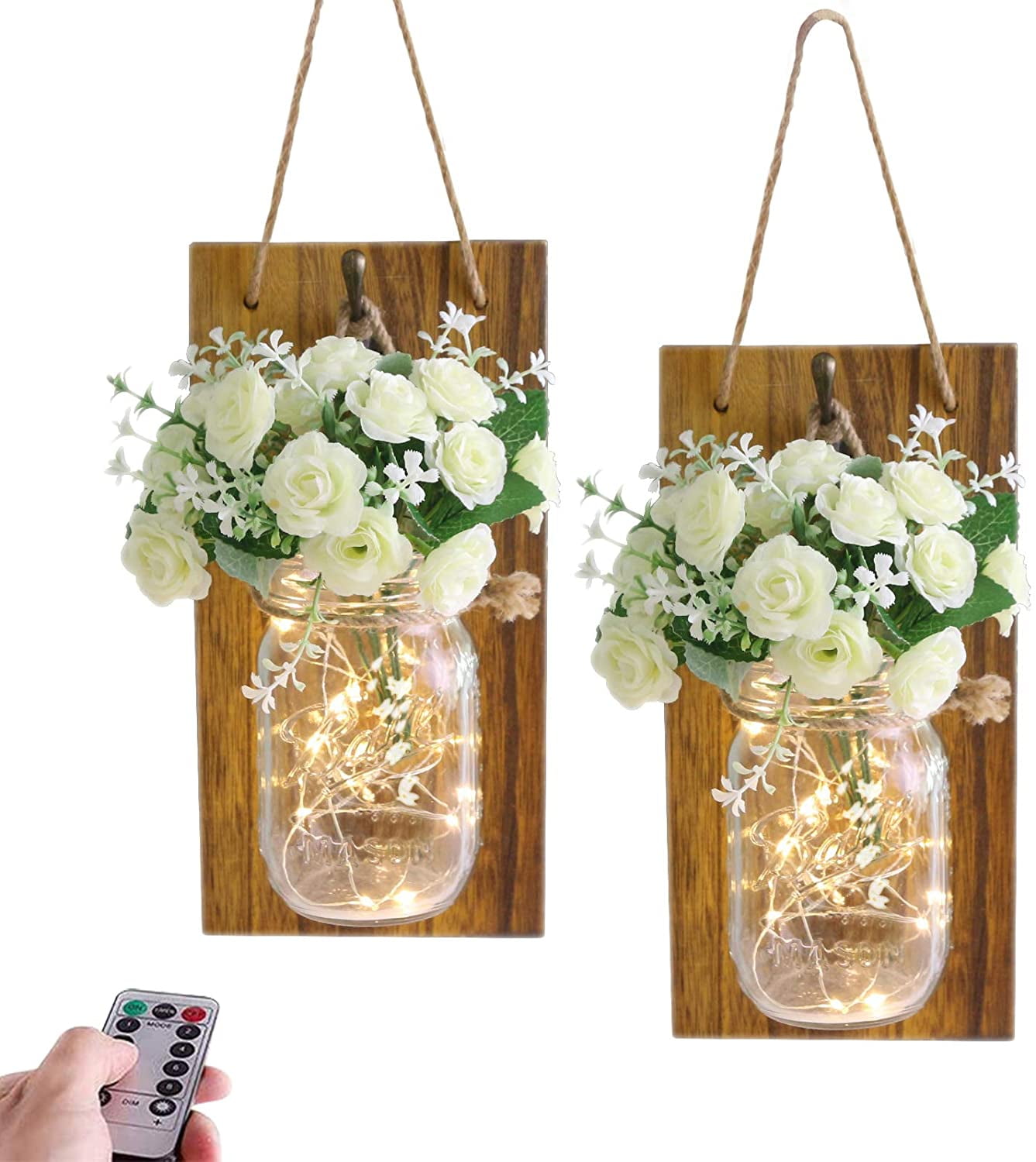 wood and twine unique rustic shower wedding Table numbers nature centerpiece for mason jar quart wooden party favor