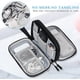 thumbnail image 5 of Bolsa organizadora de cables de viaje, estuche de transporte para accesorios electrónicos Bolsa de almacenamiento portátil impermeable de doble capa todo en uno para cable, cargador, teléfon, 5 of 5